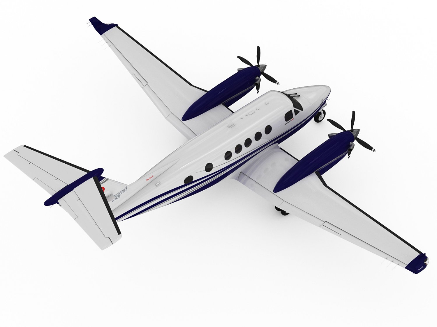 Beechcraft King Air 250 3D Model in Other 3DExport