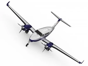 beechcraft king air 250 3D Model
