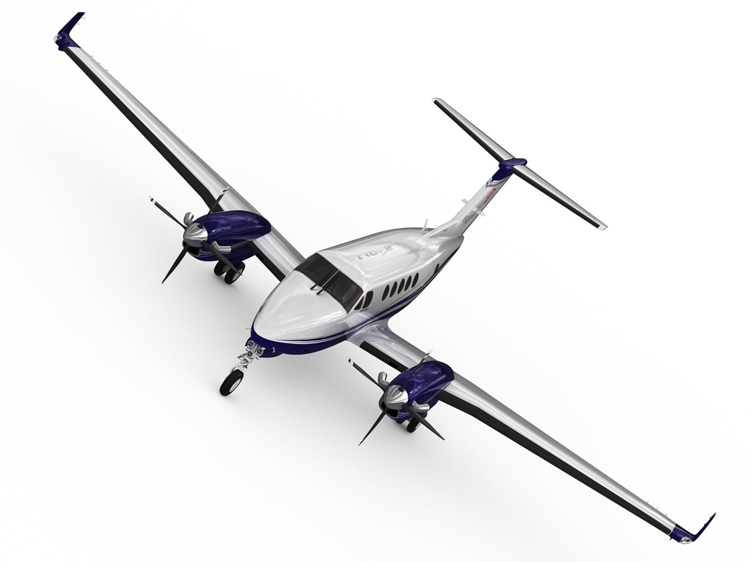 Beechcraft King Air 250 3D Model in Other 3DExport