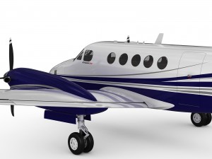 beechcraft king air 250 3D मॉडल