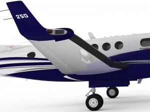 beechcraft king air 250 3D Model