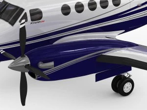 beechcraft king air 250 3D Model