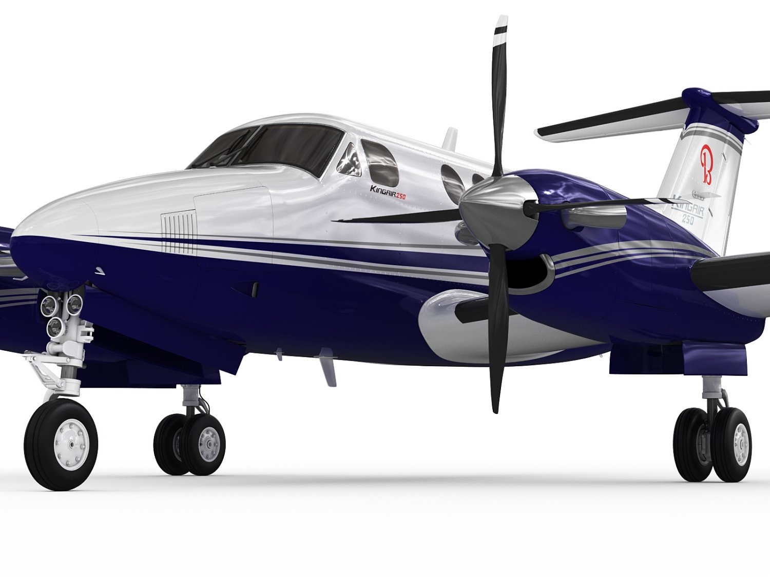 Beechcraft King Air 250 3D Model in Other 3DExport