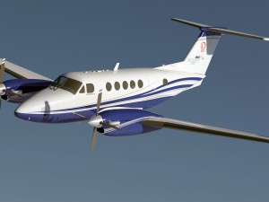 beechcraft king air 250 3D मॉडल