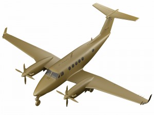 beechcraft king air 250 3D मॉडल