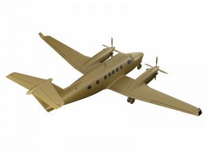 beechcraft king air 250 3D मॉडल