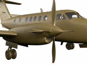 beechcraft king air 250 3D मॉडल