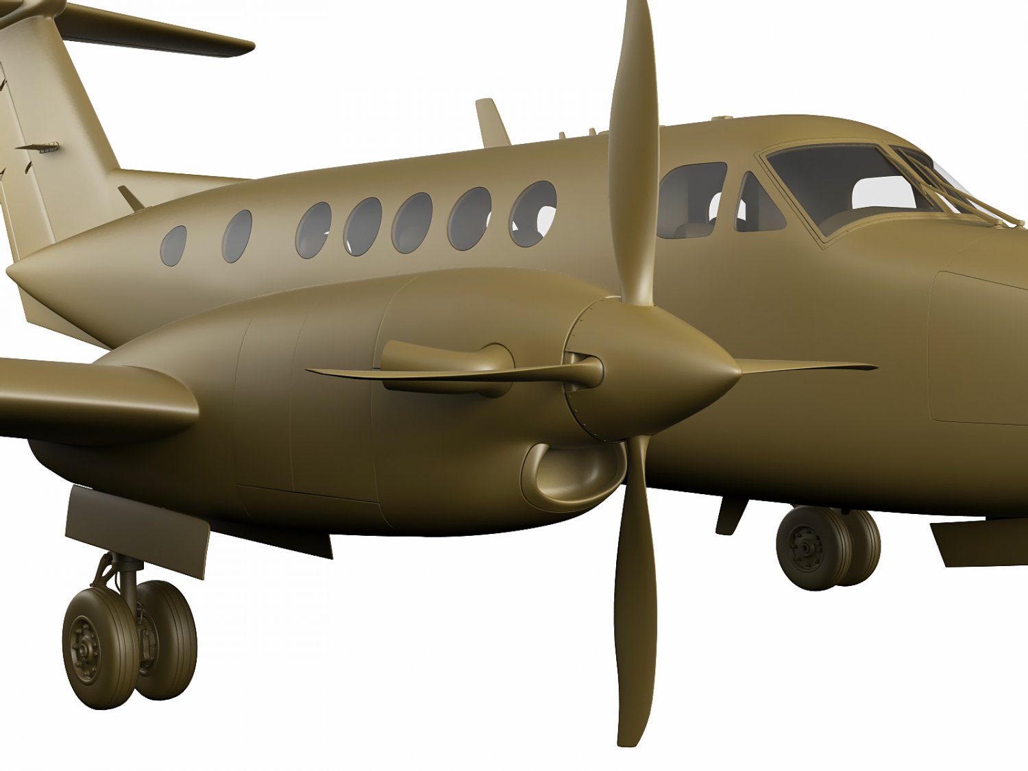 Beechcraft King Air 250 3D Model in Other 3DExport