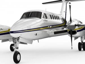 beechcraft king air 200 3D Модель