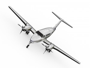 beechcraft king air 200 3D-Modell