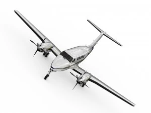beechcraft king air 200 3D Модель