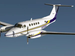 beechcraft king air 200 3D Модель