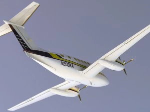 beechcraft king air 200 3D Модель