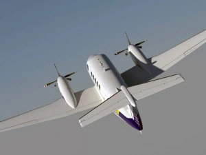 beechcraft king air 200 3D Модель