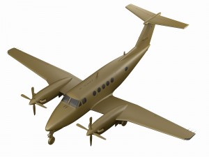 beechcraft king air 200 3D-Modell