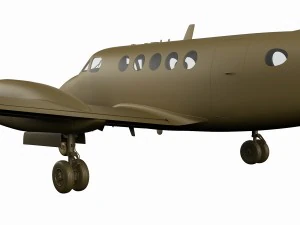beechcraft king air 200 3D Модель