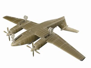 beechcraft king air 200 3D Модель