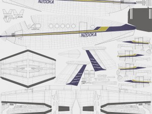 beechcraft king air 200 3D-Modell