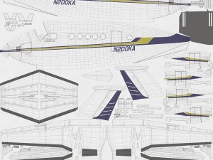 beechcraft king air 200 3D Модель