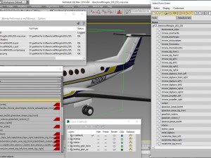 beechcraft king air 200 3D-Modell