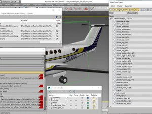 beechcraft king air 200 3D Модель