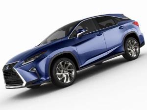 lexus rx 450h 2016 3D Model