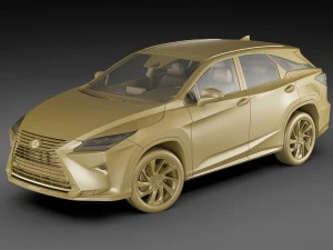 lexus rx 450h 2016 3D Model