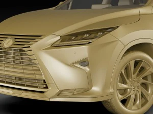 lexus rx 450h 2016 3D Model