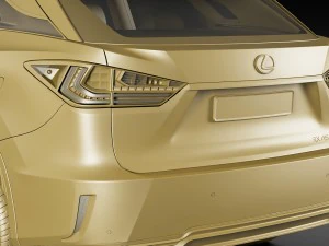 lexus rx 450h 2016 3D Model