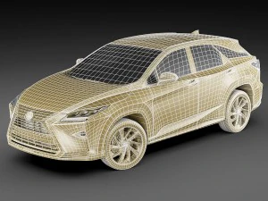 lexus rx 450h 2016 3D Model