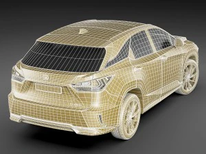 lexus rx 450h 2016 3D Model
