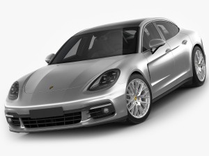 porsche panamera hybrid and 4s Modello 3D