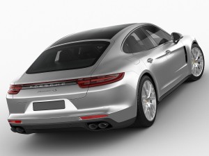 porsche panamera hybrid and 4s Modello 3D