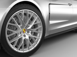 porsche panamera hybrid and 4s Modello 3D