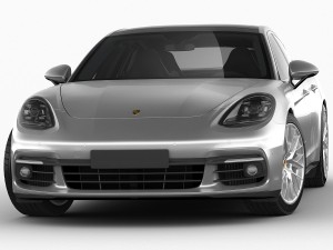 porsche panamera hybrid and 4s Modello 3D