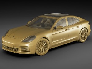 porsche panamera hybrid and 4s Modello 3D