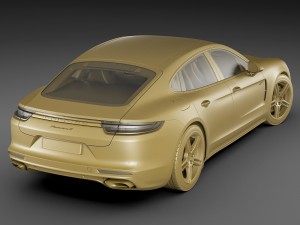 porsche panamera hybrid and 4s Modello 3D