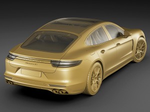 porsche panamera hybrid and 4s Modello 3D