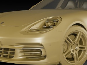 porsche panamera hybrid and 4s Modello 3D