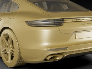 porsche panamera hybrid and 4s Modello 3D