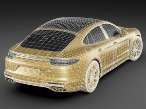 porsche panamera hybrid and 4s Modello 3D