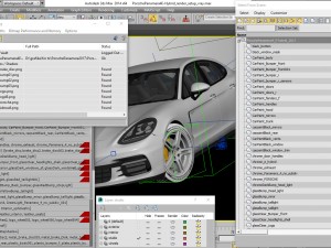 porsche panamera hybrid and 4s Modello 3D