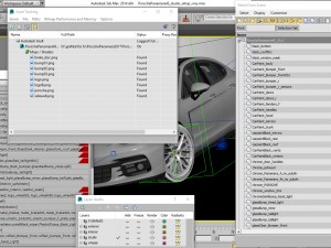 porsche panamera hybrid and 4s Modello 3D
