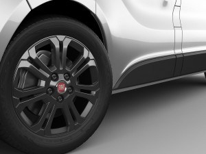 fiat talento 2016 panel van 3D Модель