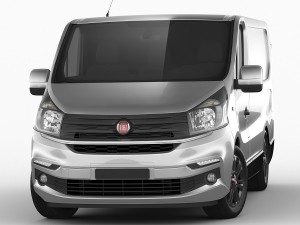 fiat talento 2016 panel van 3D Модель