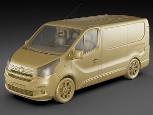 fiat talento 2016 panel van 3D Модель