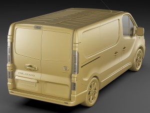 fiat talento 2016 panel van 3D Модель