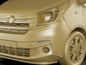 fiat talento 2016 panel van 3D Модель