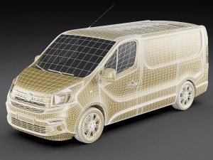 fiat talento 2016 panel van 3D Модель
