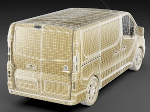 fiat talento 2016 panel van 3D Модель
